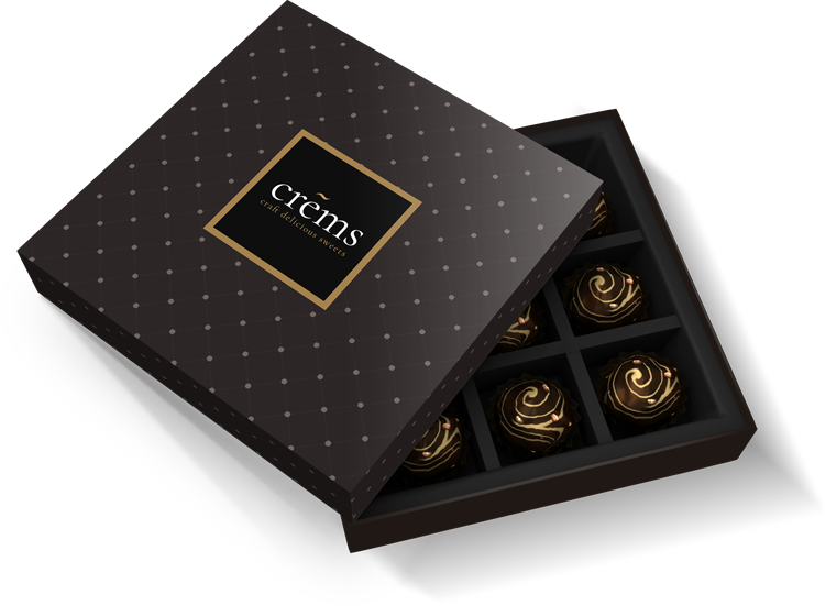 Handmade chocolate assortment